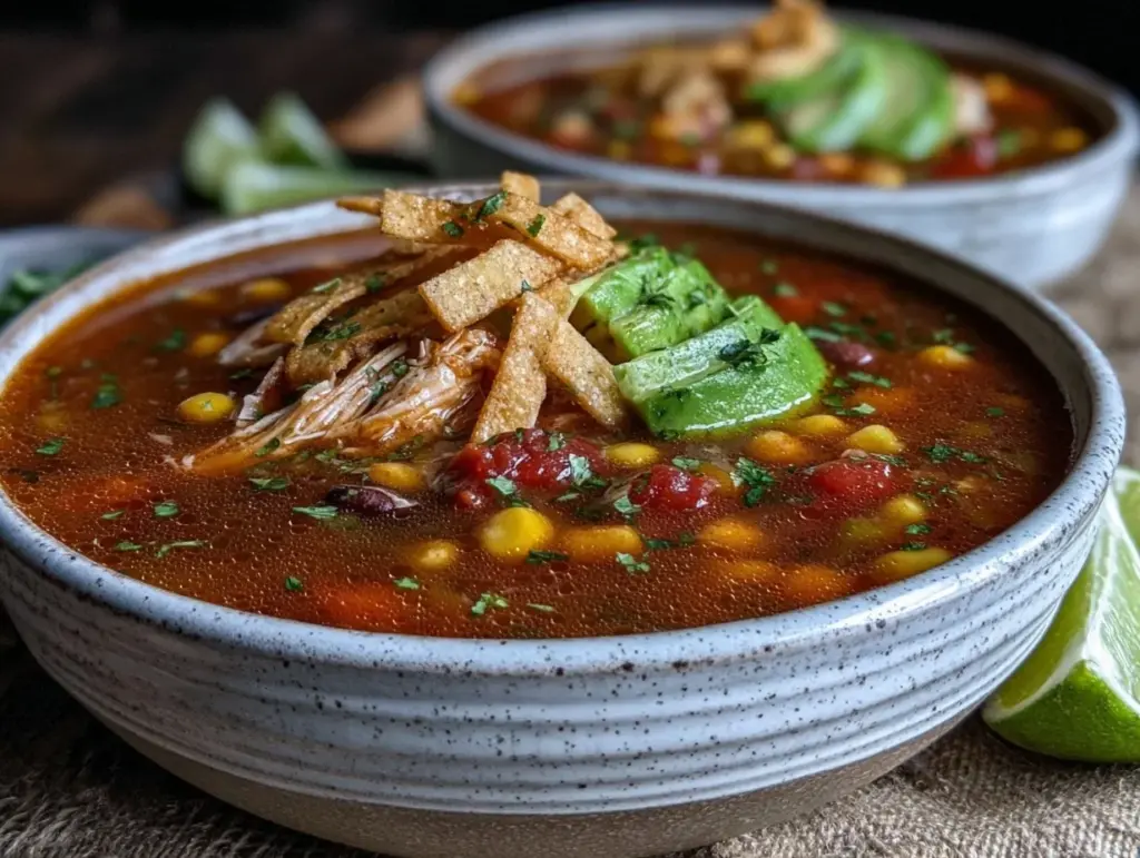 crockpot chicken tortilla soup - featured image