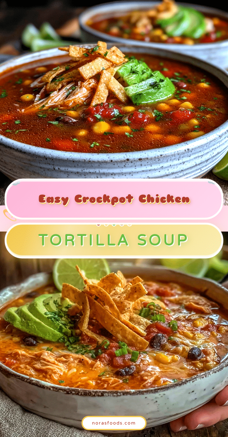 crockpot chicken tortilla soup recipe