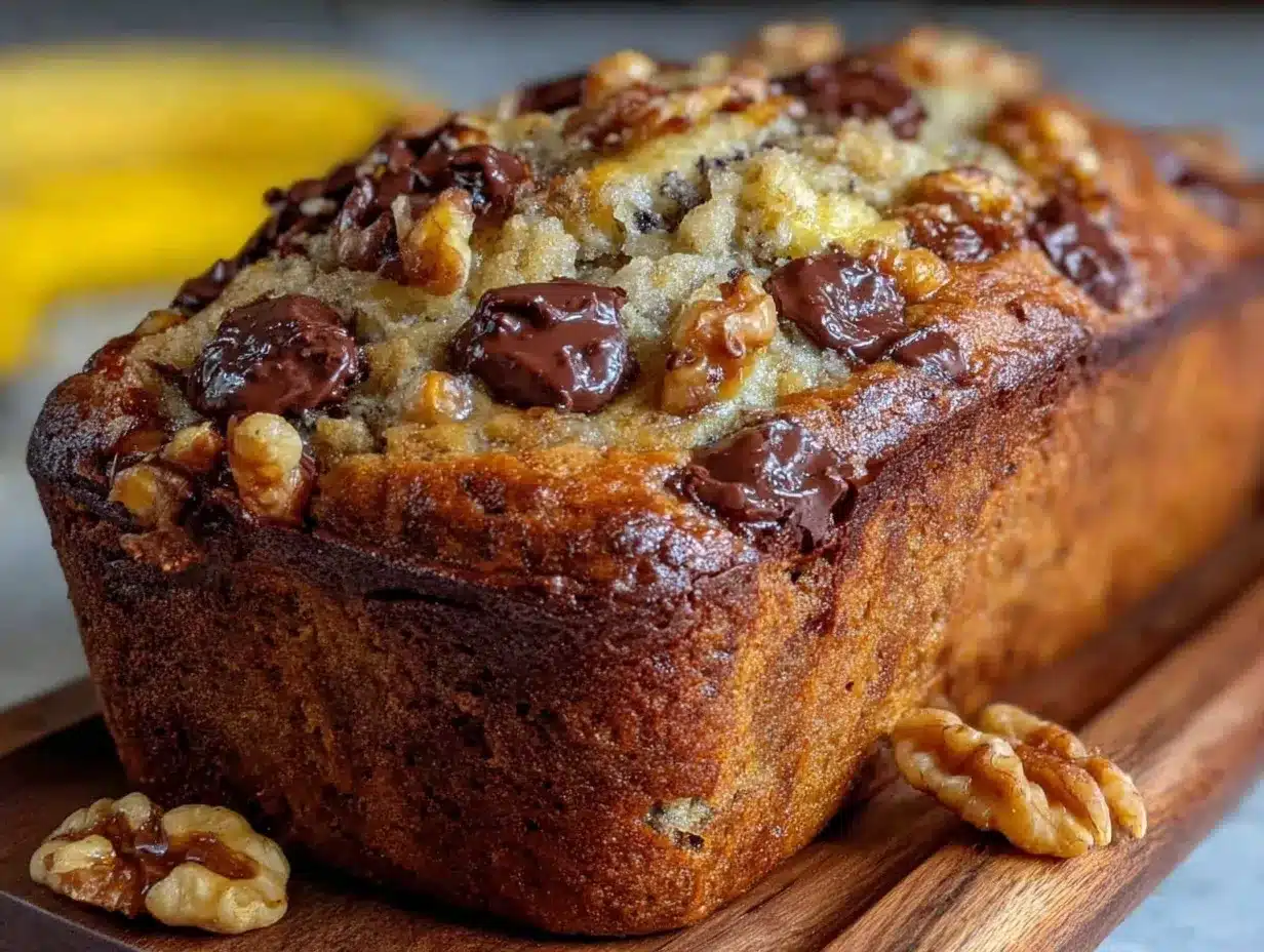 easy one-bowl banana bread preparation steps