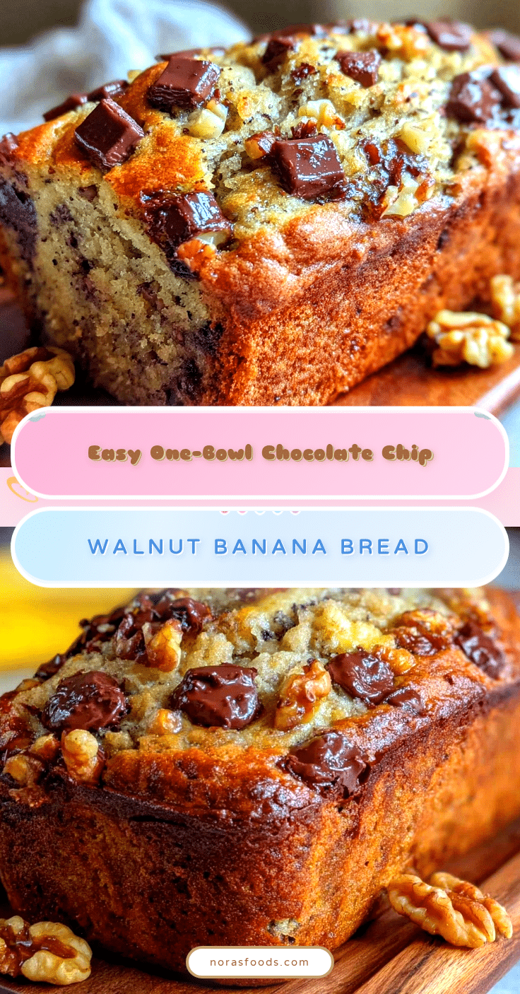 easy one-bowl banana bread recipe