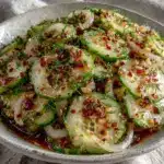 fresh grandmas cucumber onion salad - featured image