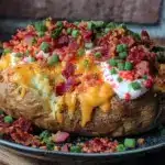 loaded baked potato bar - featured image