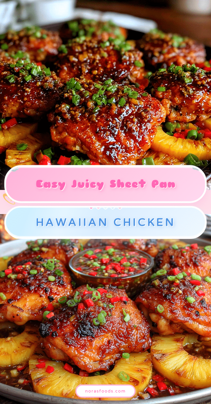 sheet pan Hawaiian chicken recipe