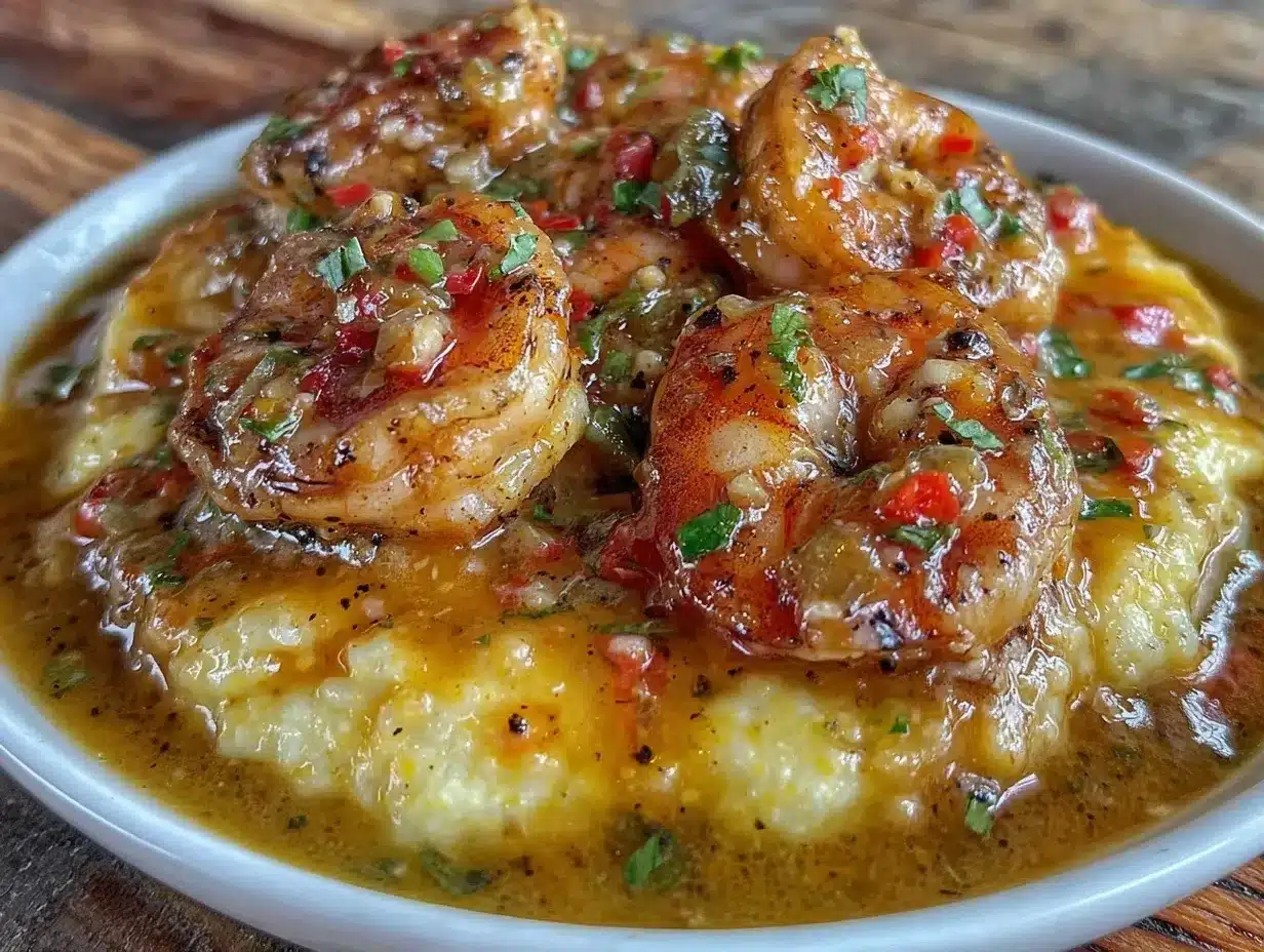 shrimp and cheesy grits preparation steps