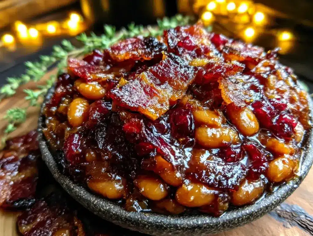 slow-cooked baked beans - featured image