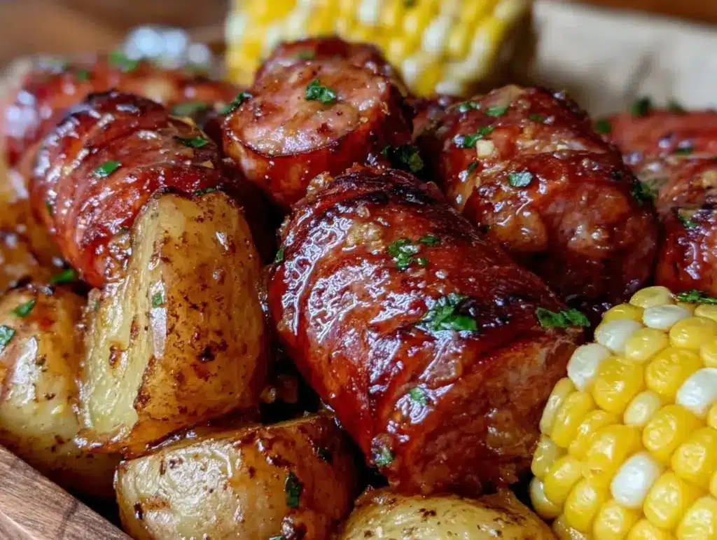 smoked sausage foil packets - featured image