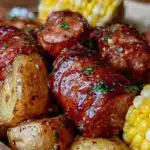 smoked sausage foil packets - featured image