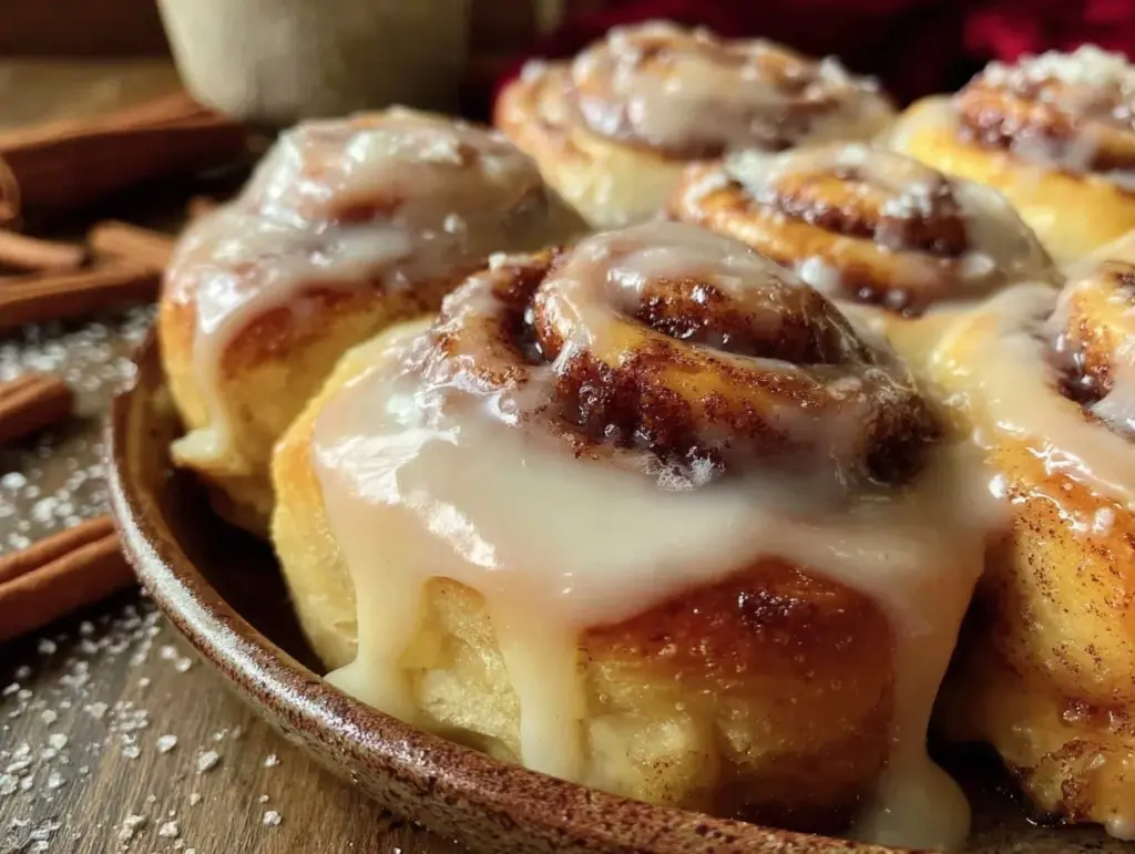 sourdough discard cinnamon rolls - featured image