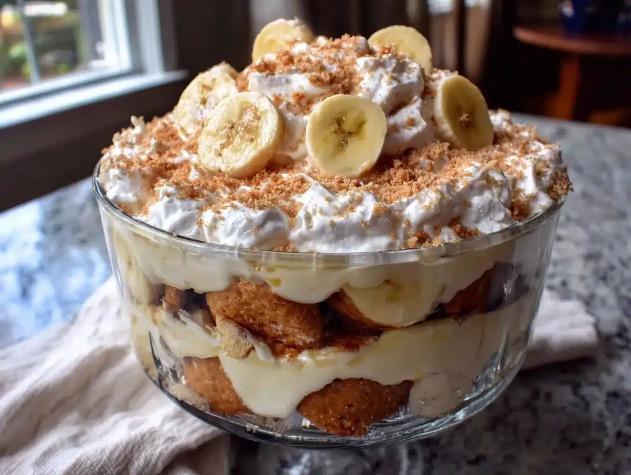 southern banana pudding trifle preparation steps