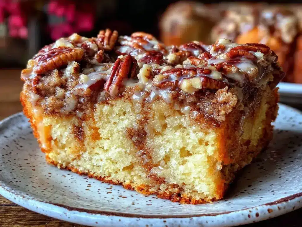 tender sour cream coffee cake - featured image