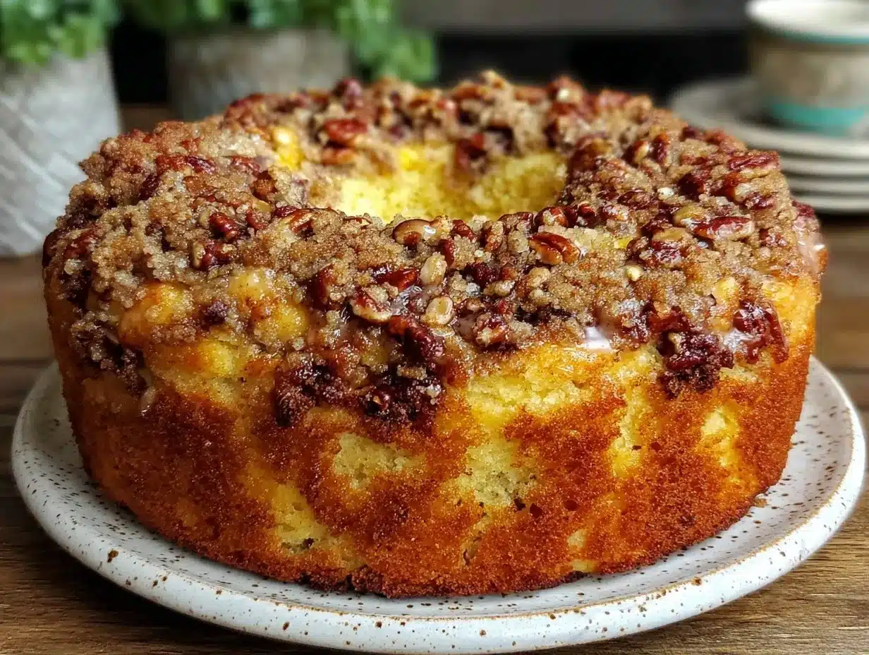 tender sour cream coffee cake preparation steps
