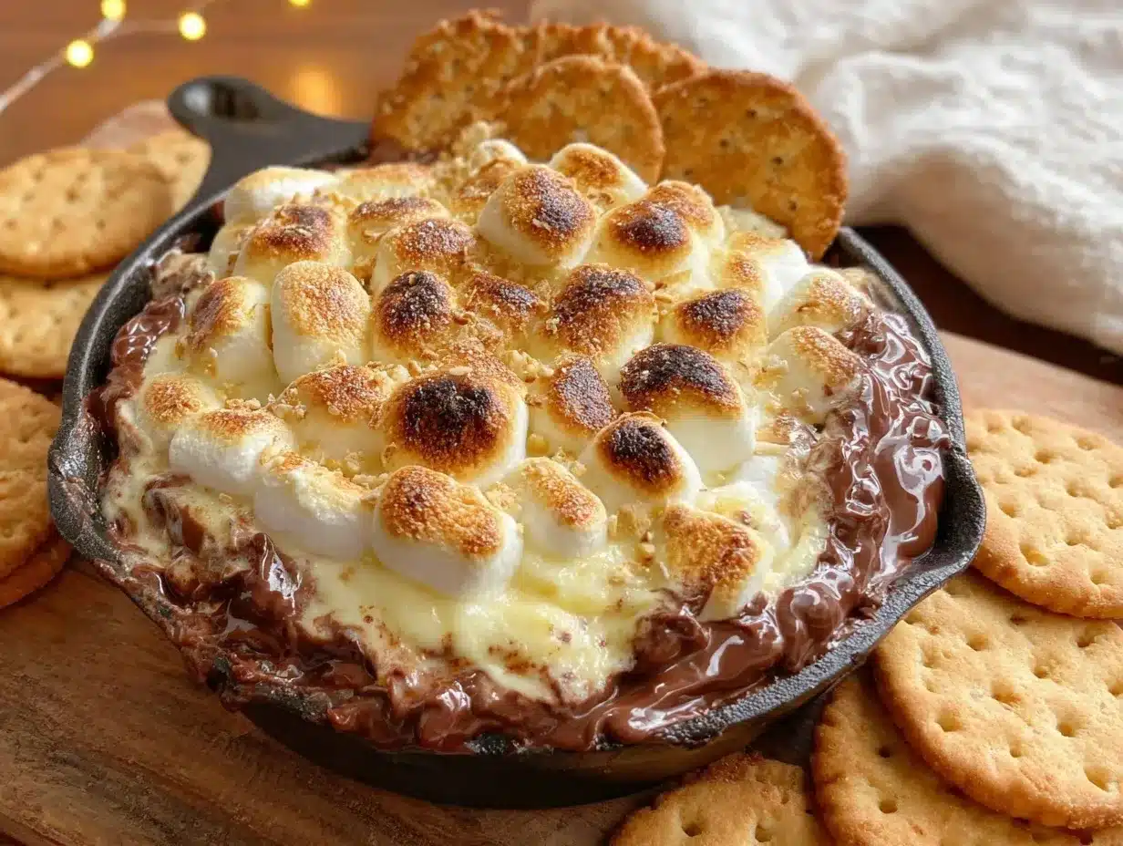 ultimate gooey campfire smores dip preparation steps