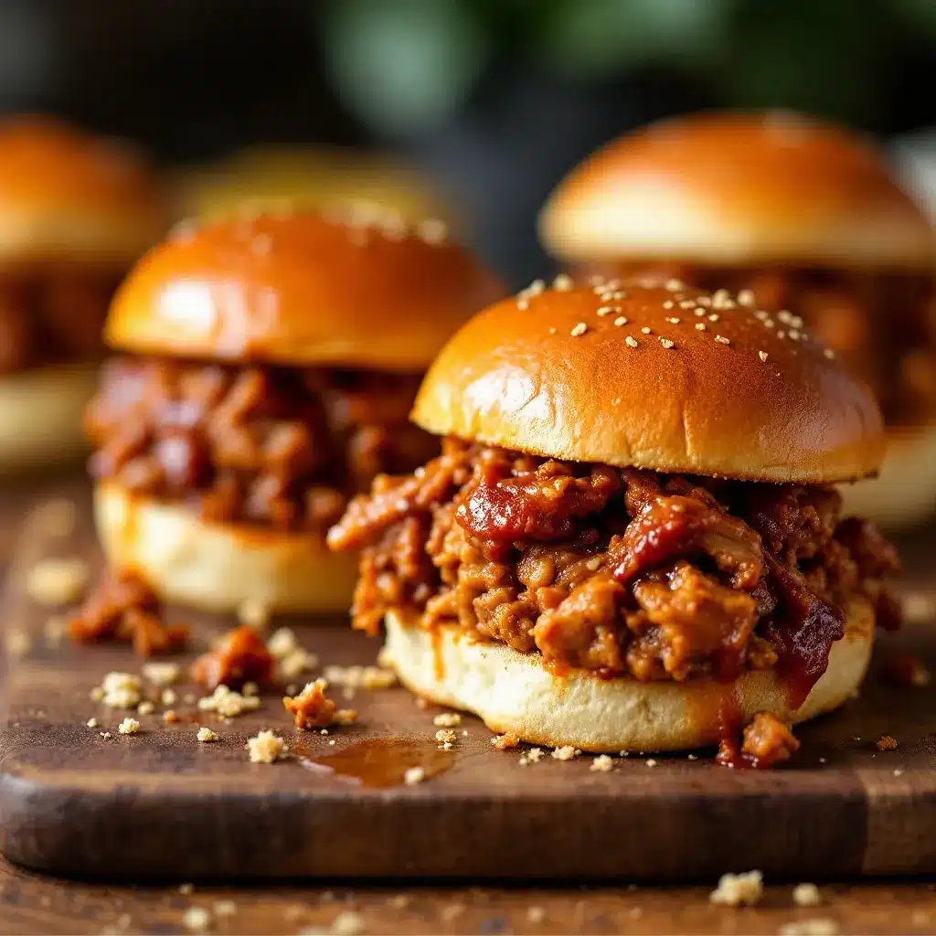 BBQ pulled pork sliders preparation steps