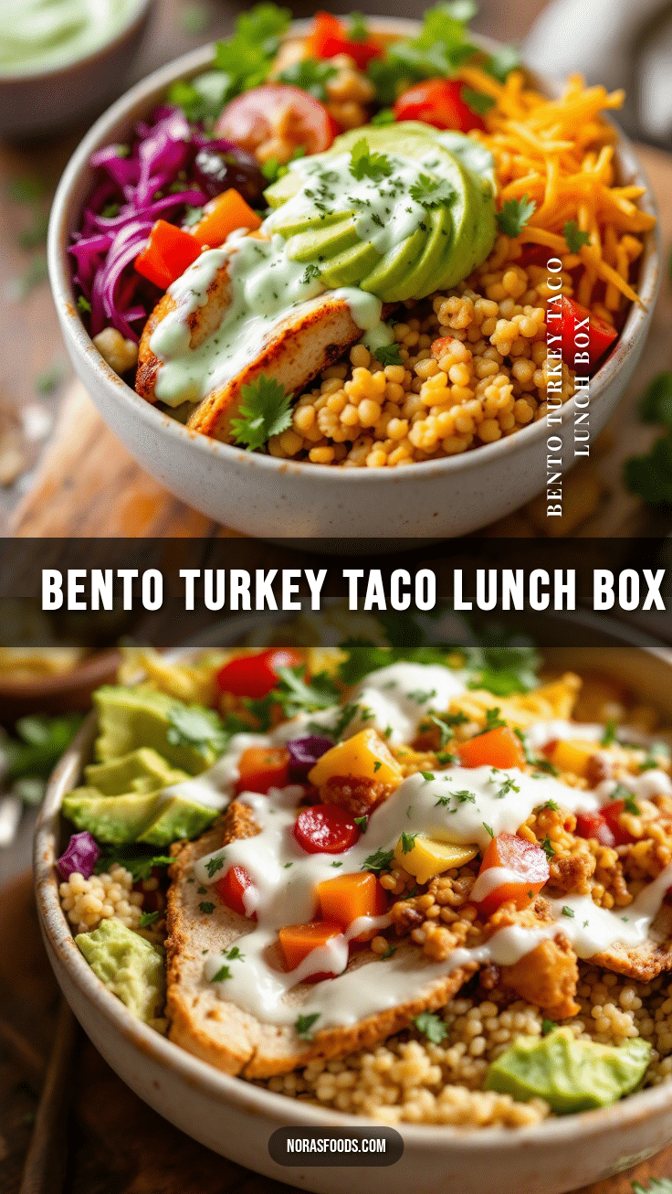 bento turkey taco lunch box recipe