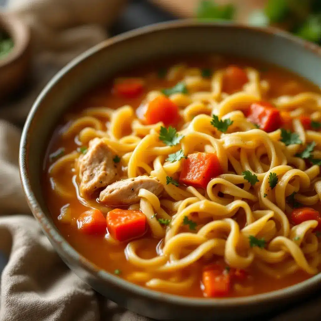 chicken noodle soup preparation steps