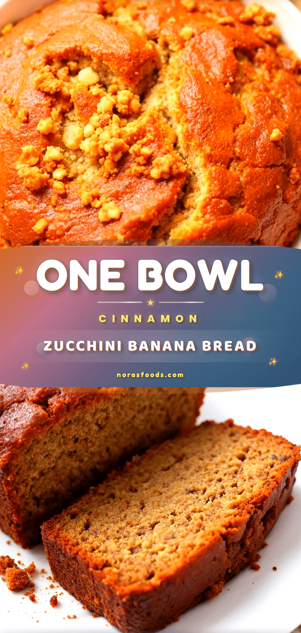 cinnamon zucchini banana bread recipe