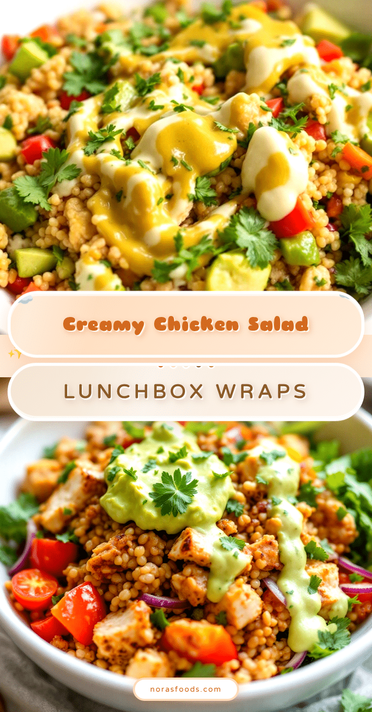 creamy no-mayo chicken salad wraps recipe
