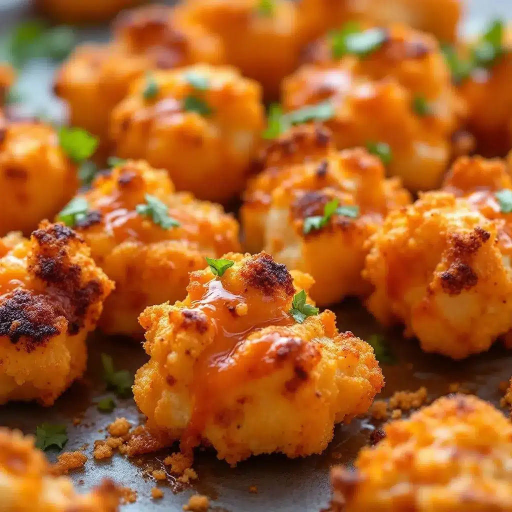 crispy baked buffalo cauliflower bites preparation steps