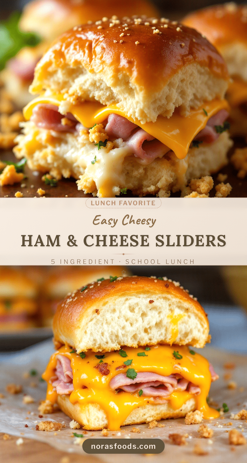 easy ham & cheese sliders for school lunch recipe