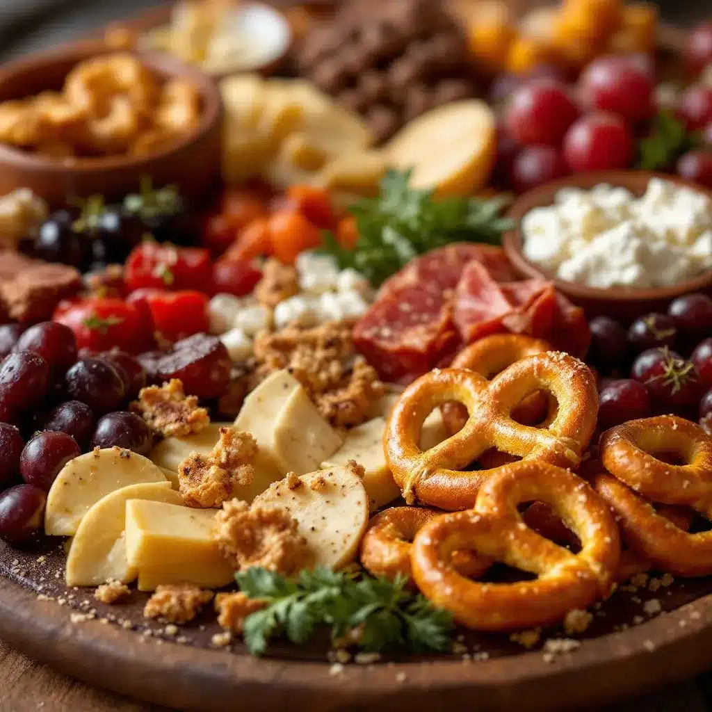 football charcuterie board preparation steps