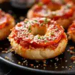 mini pepperoni pizza bagels - featured image