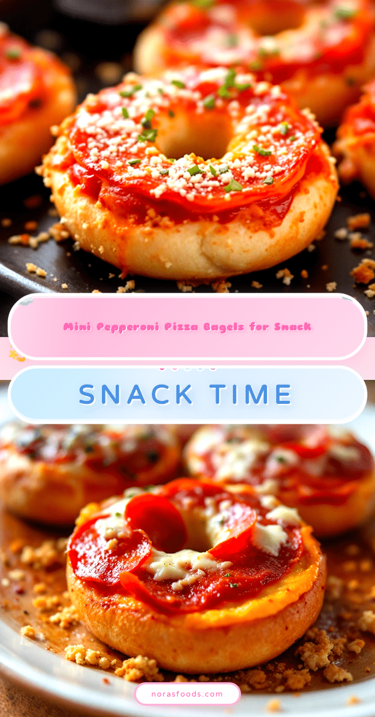 mini pepperoni pizza bagels recipe