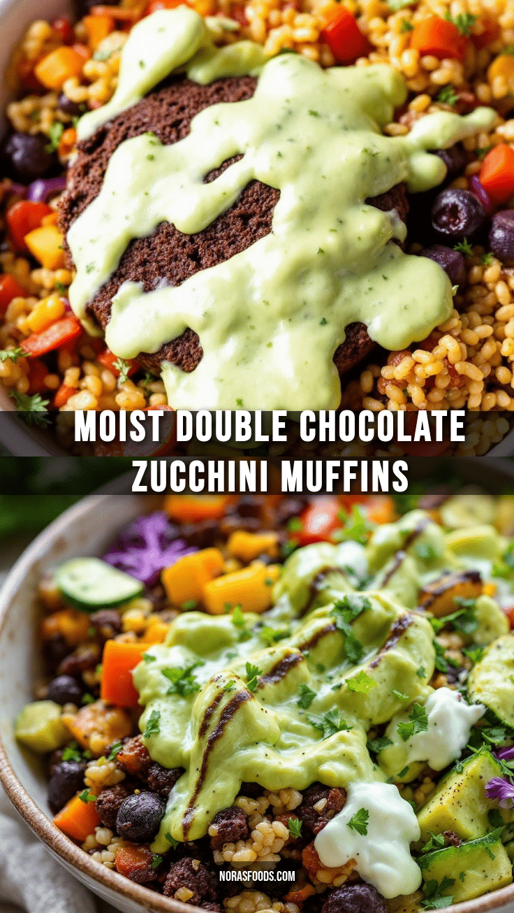 moist double chocolate zucchini muffins recipe