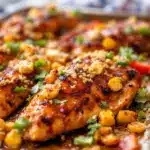 Sheet pan BBQ chicken fajitas - featured image