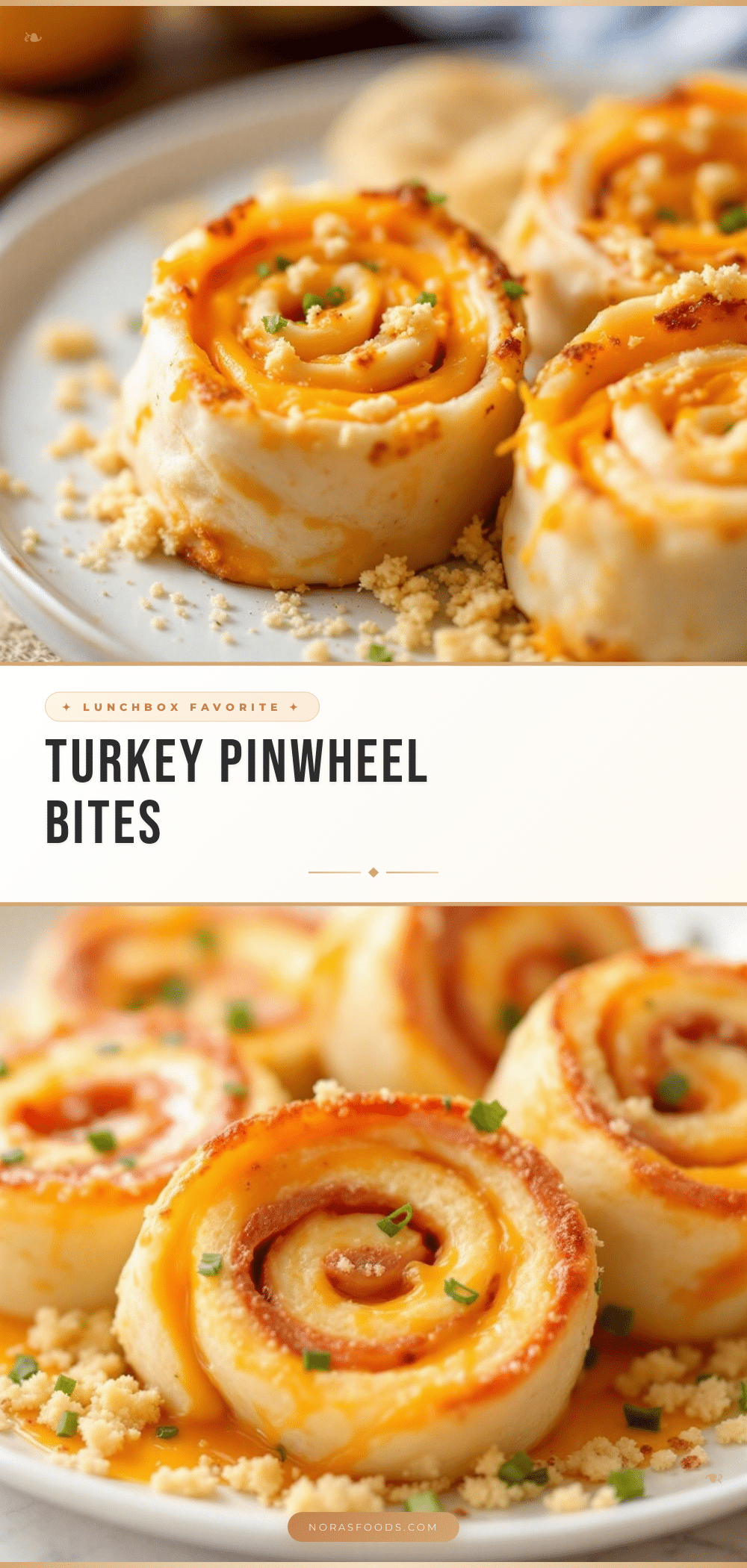 turkey and cheese pinwheel roll-ups recipe